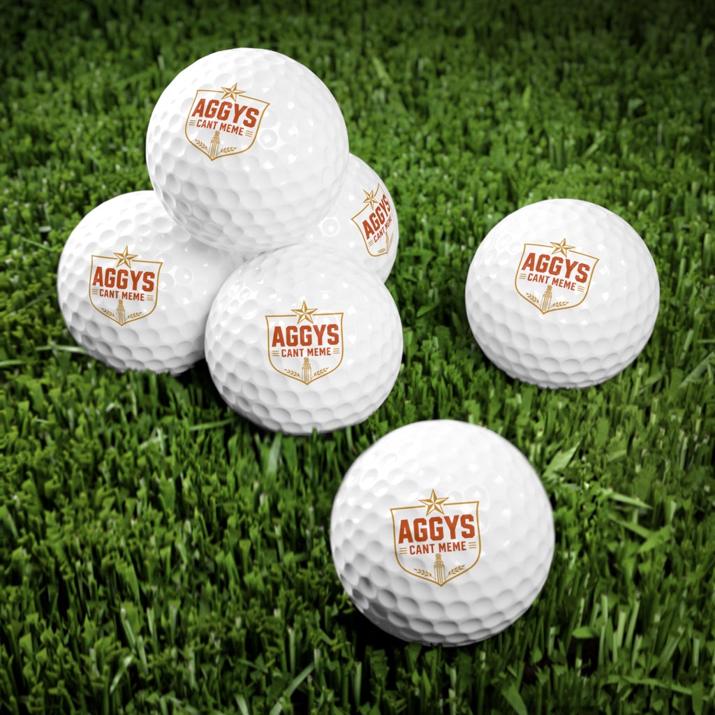 Aggys Can't Meme Golf Balls 6pack