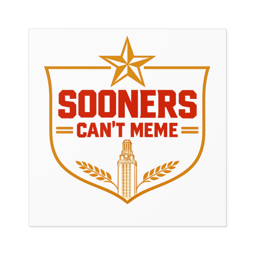 "Sooners Can't Meme" Sticker