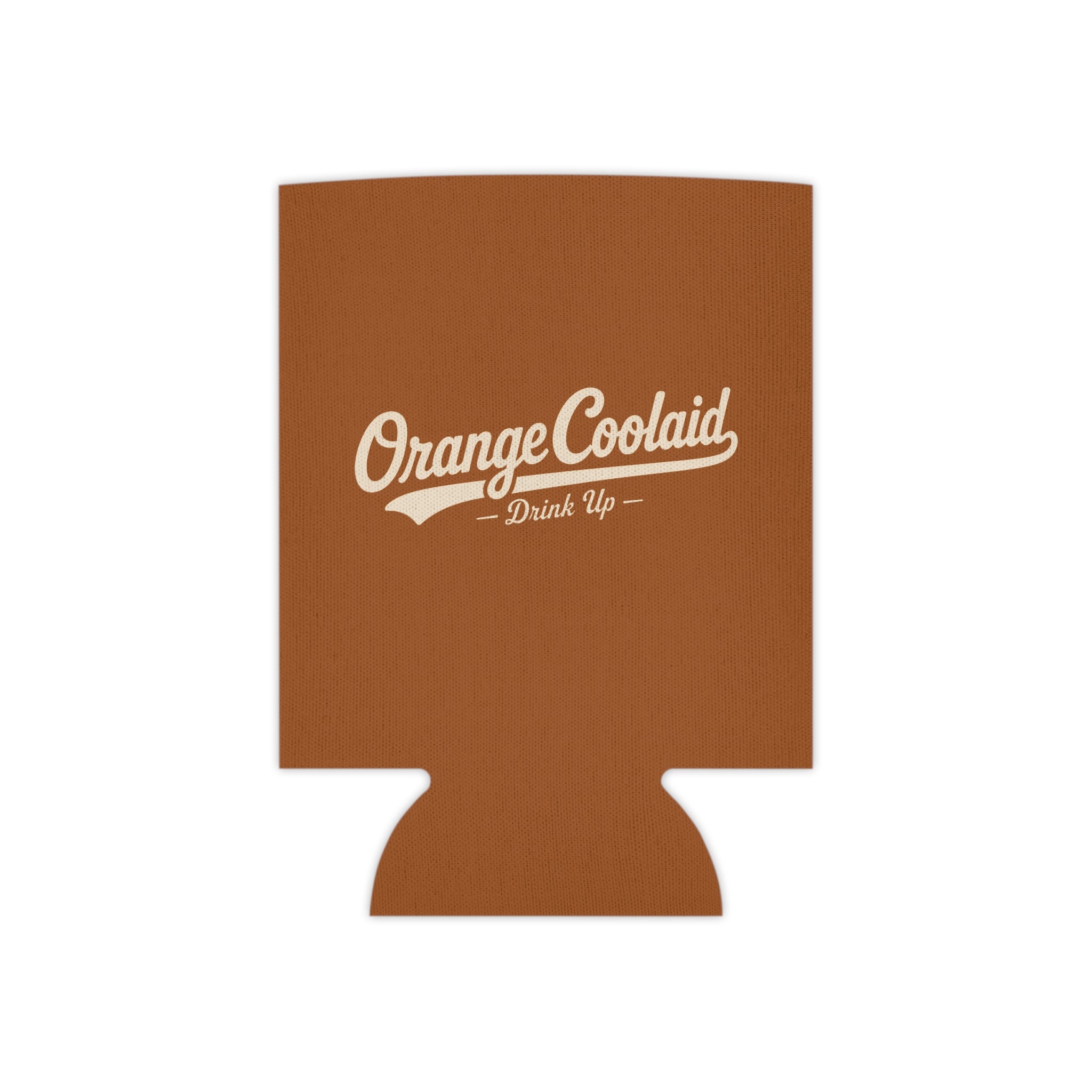Can Cooler — Orange Coolaid "Drink Up" Retro Beverage Koozie