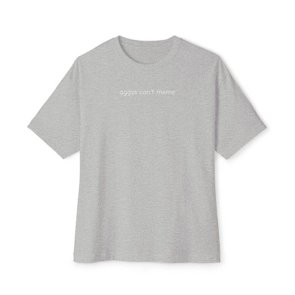 minimalist aggys can't meme tee