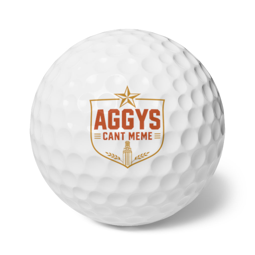 Aggys Can't Meme Golf Balls 6pack