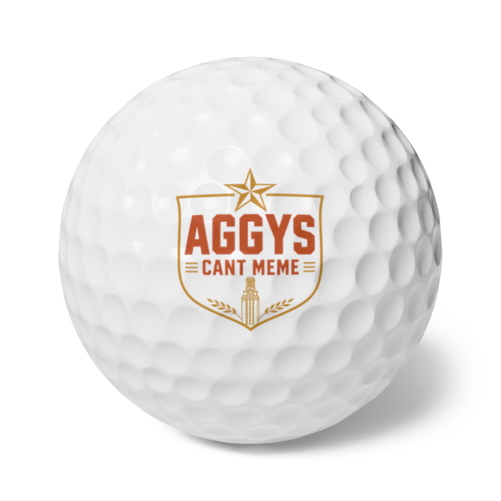 Aggys Can't Meme Golf Balls 6pack