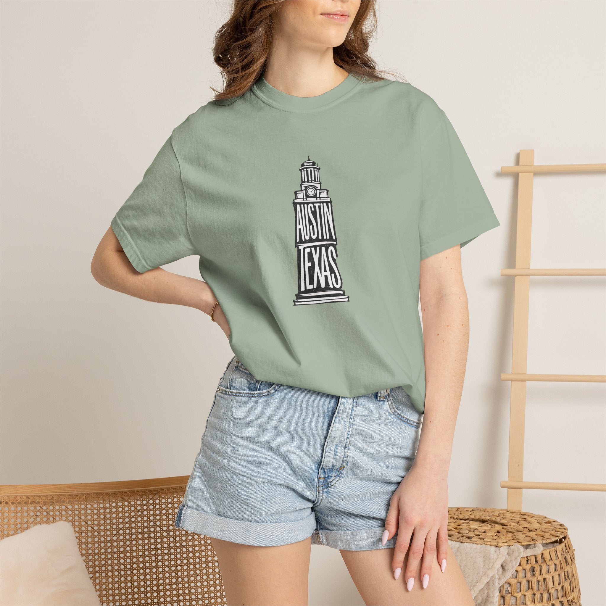 Austin Texas Bell Tower T‑Shirt — Vintage Tee