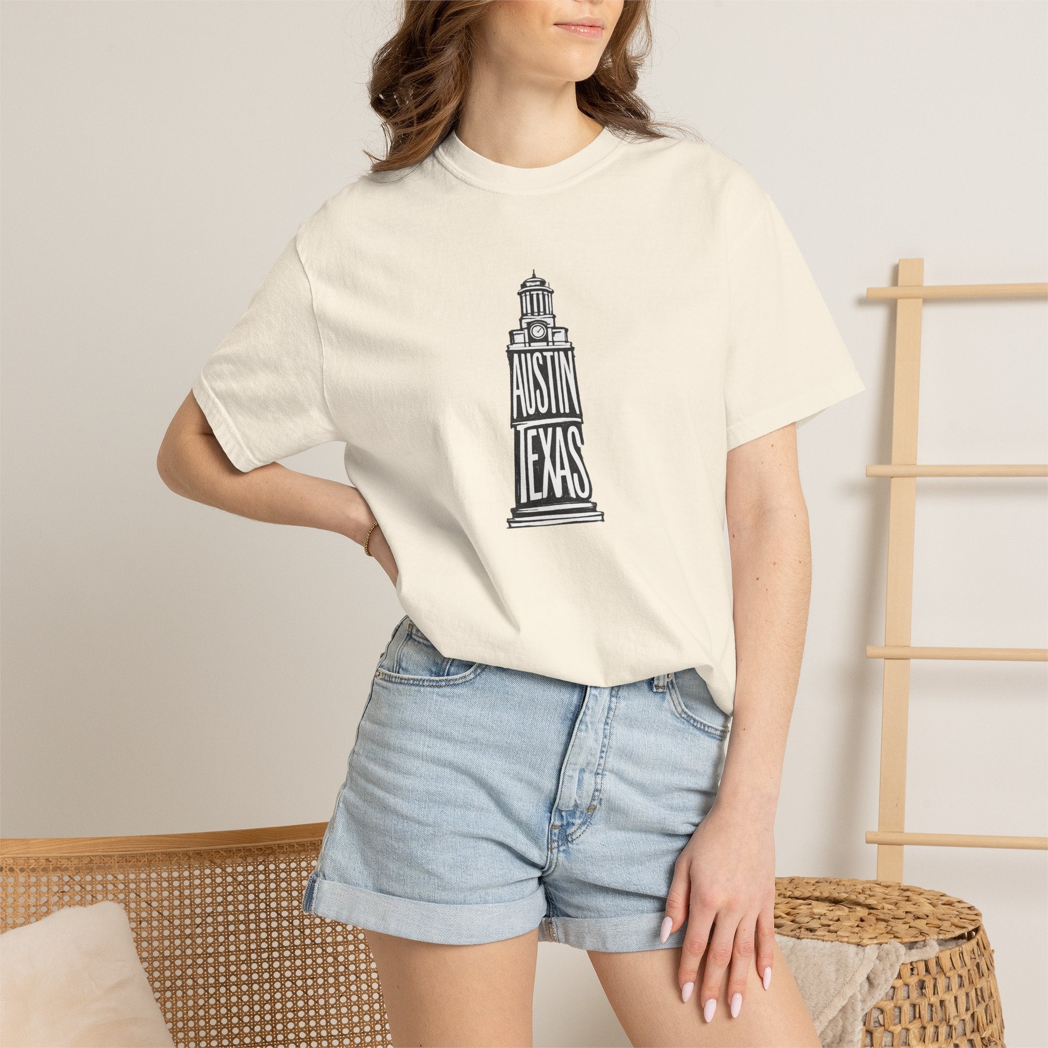 Austin Texas Bell Tower T‑Shirt — Vintage Tee