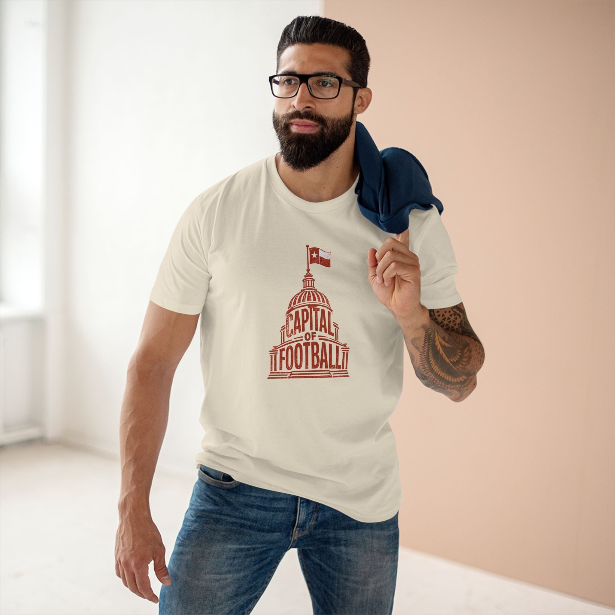 Capital of Football T-Shirt — Vintage Stadium Graphic