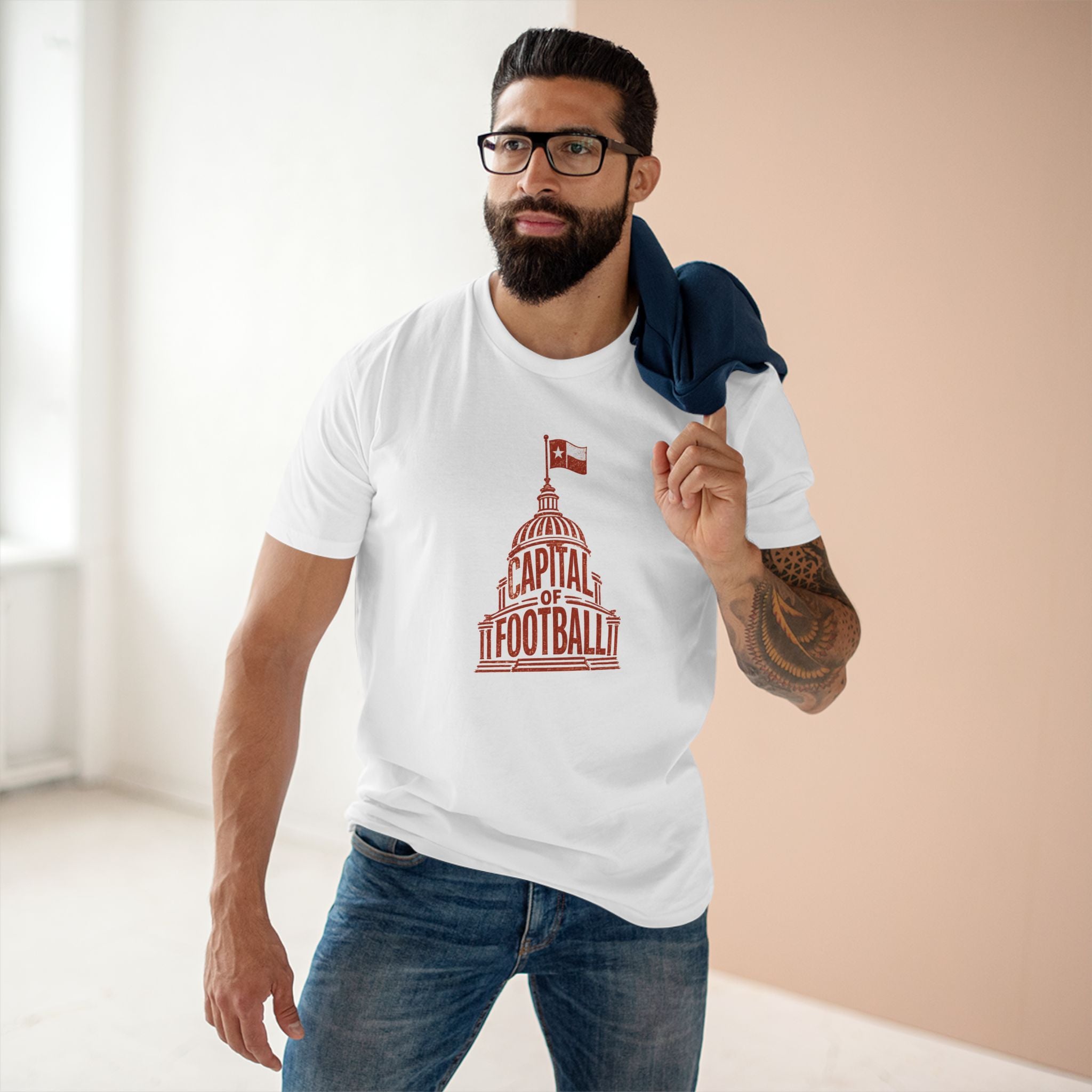 Capital of Football T-Shirt — Vintage Stadium Graphic