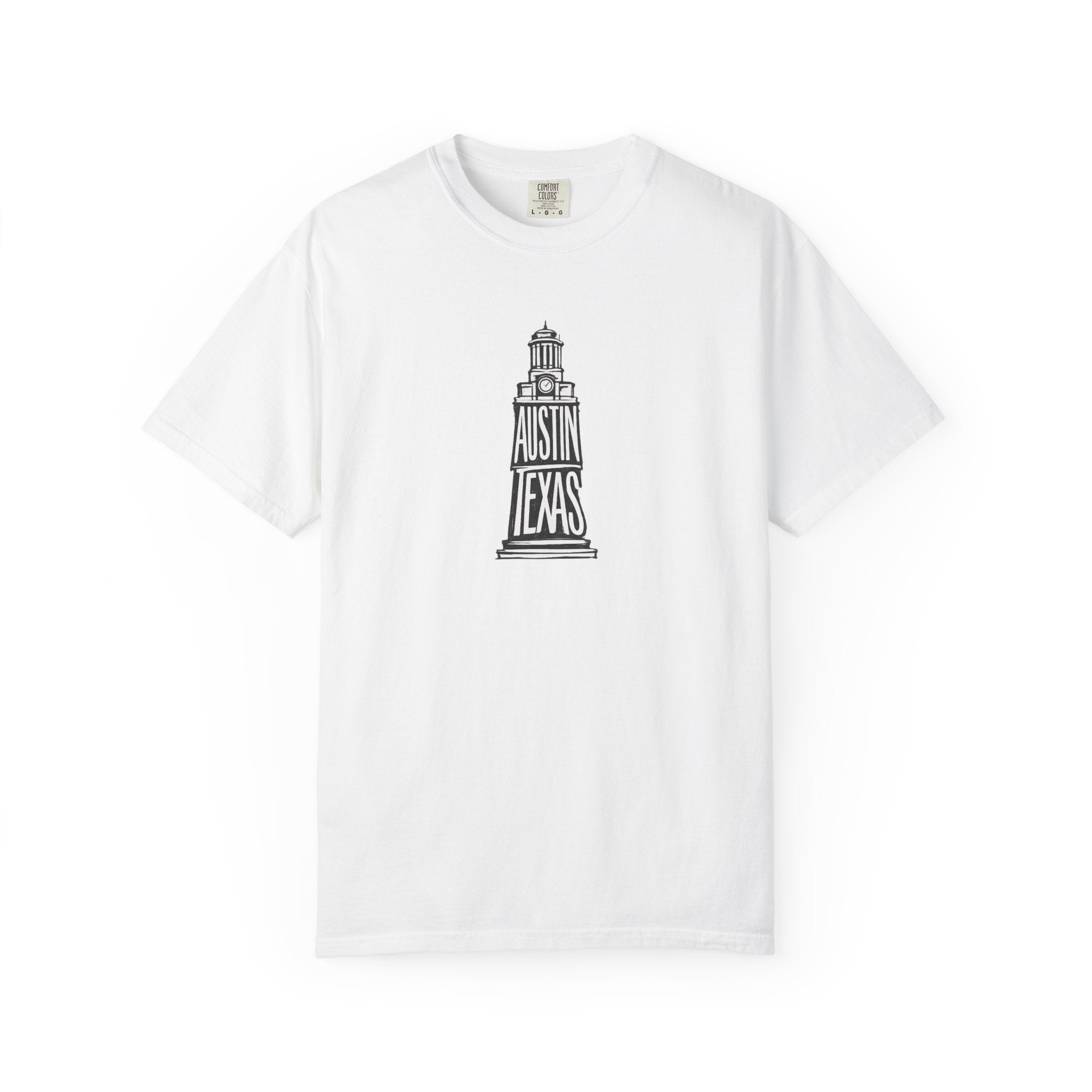 Austin Texas Bell Tower T‑Shirt — Vintage Tee