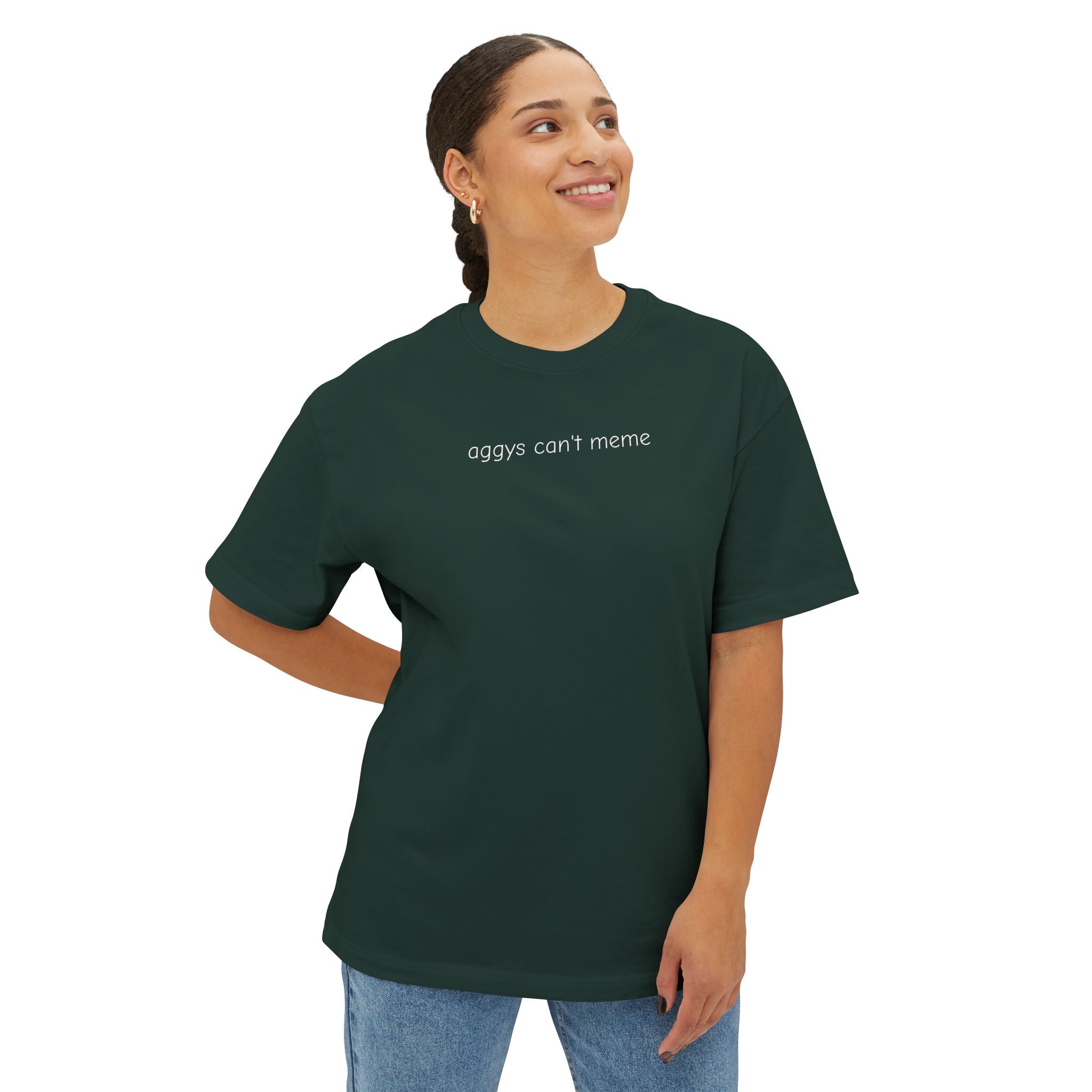 minimalist aggys can't meme tee