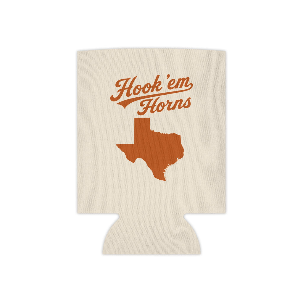 Hook 'em Horns Texas Can Cooler – Longhorn Game Day Koozie