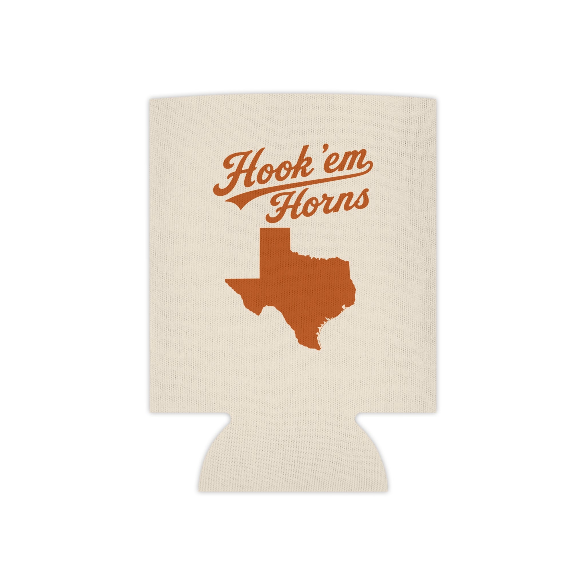 Hook 'em Horns Texas Can Cooler – Longhorn Game Day Koozie