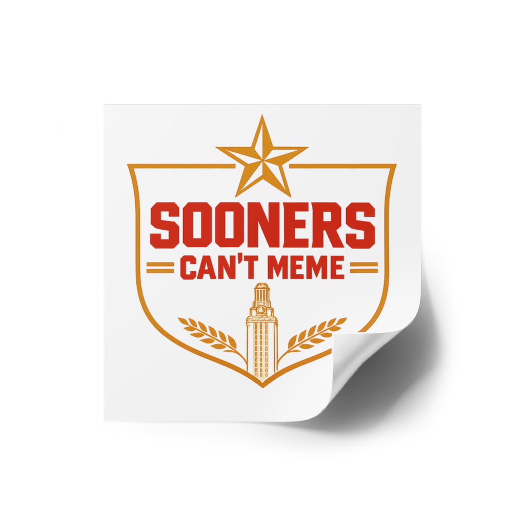 "Sooners Can't Meme" Sticker