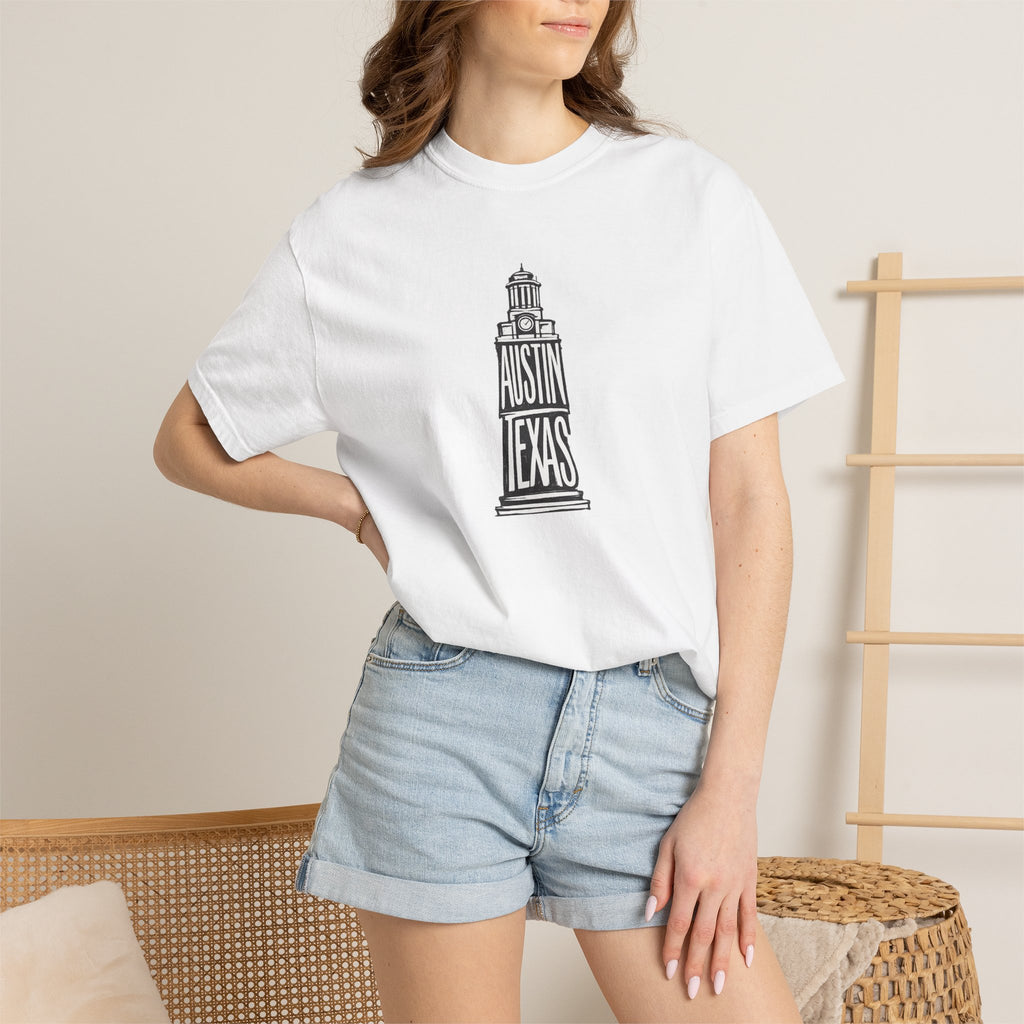 Austin Texas Bell Tower T‑Shirt — Vintage Tee