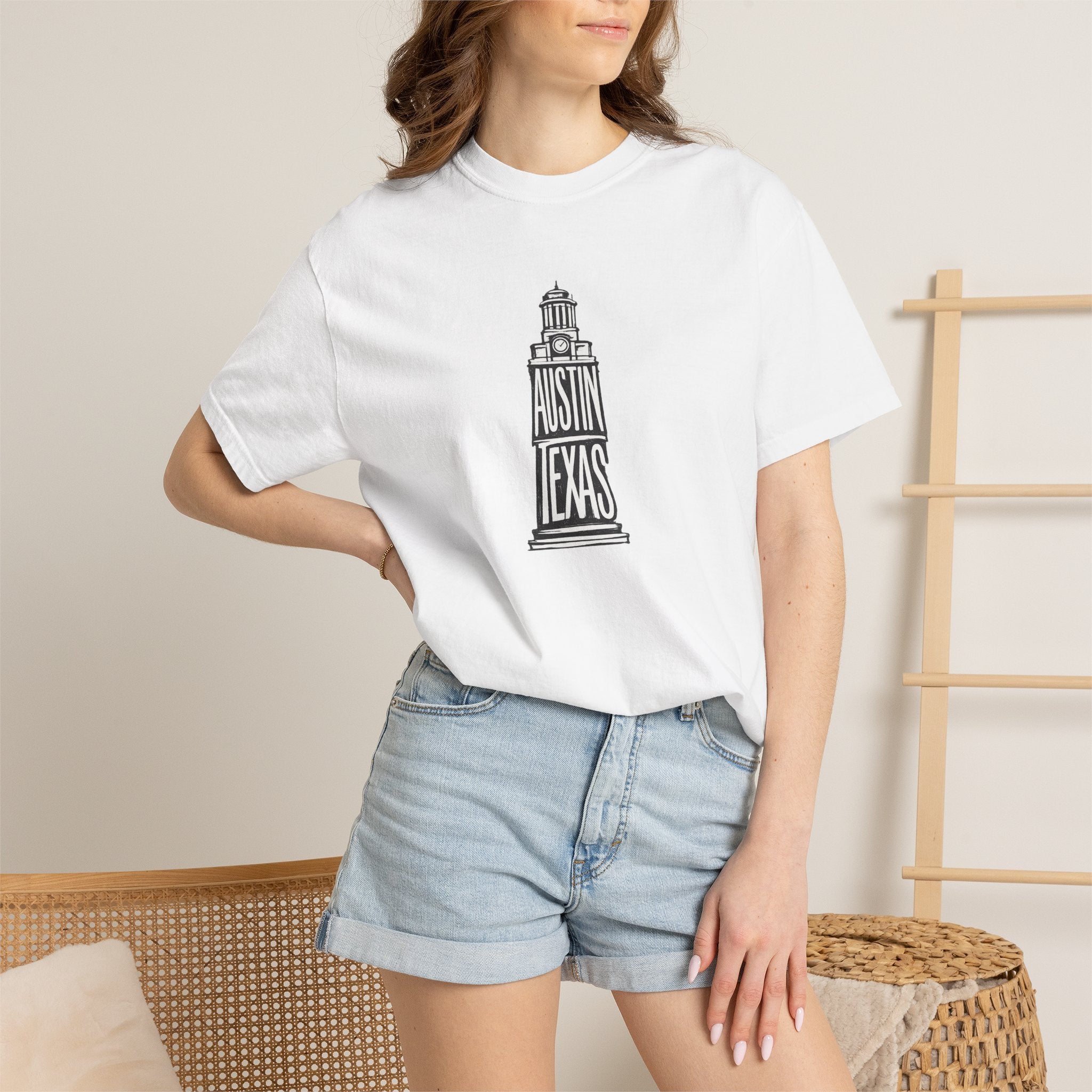 Austin Texas Bell Tower T‑Shirt — Vintage Tee