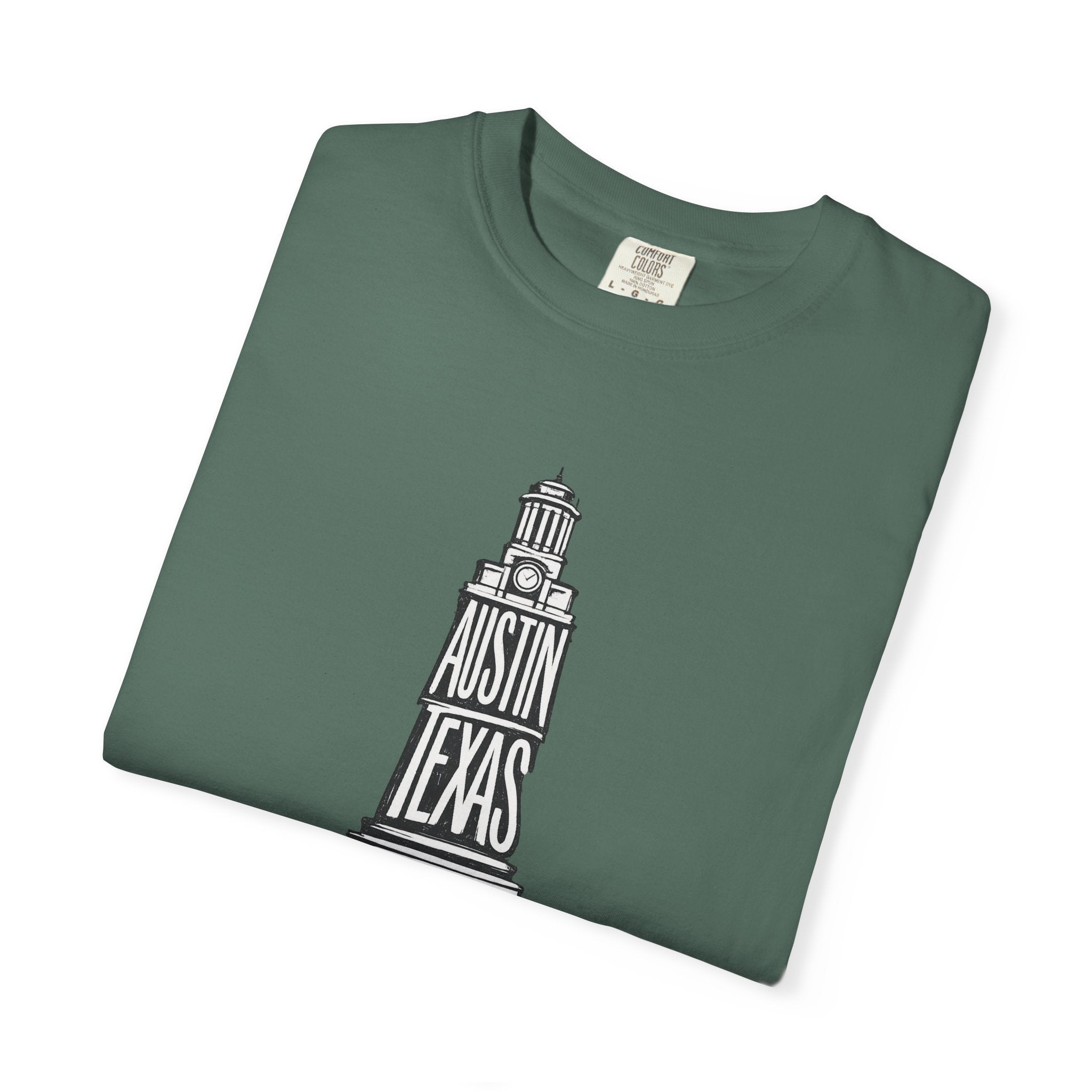Austin Texas Bell Tower T‑Shirt — Vintage Tee