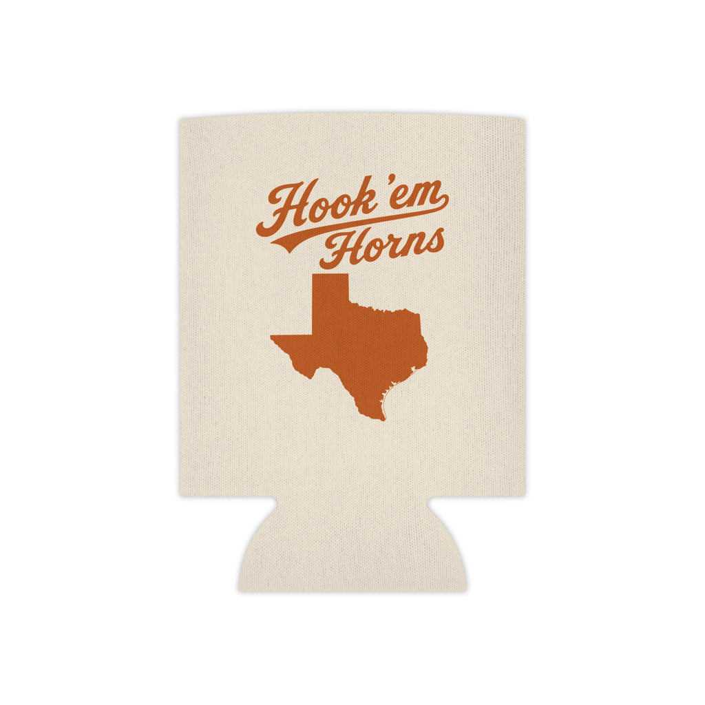 Hook 'em Horns Texas Can Cooler – Longhorn Game Day Koozie