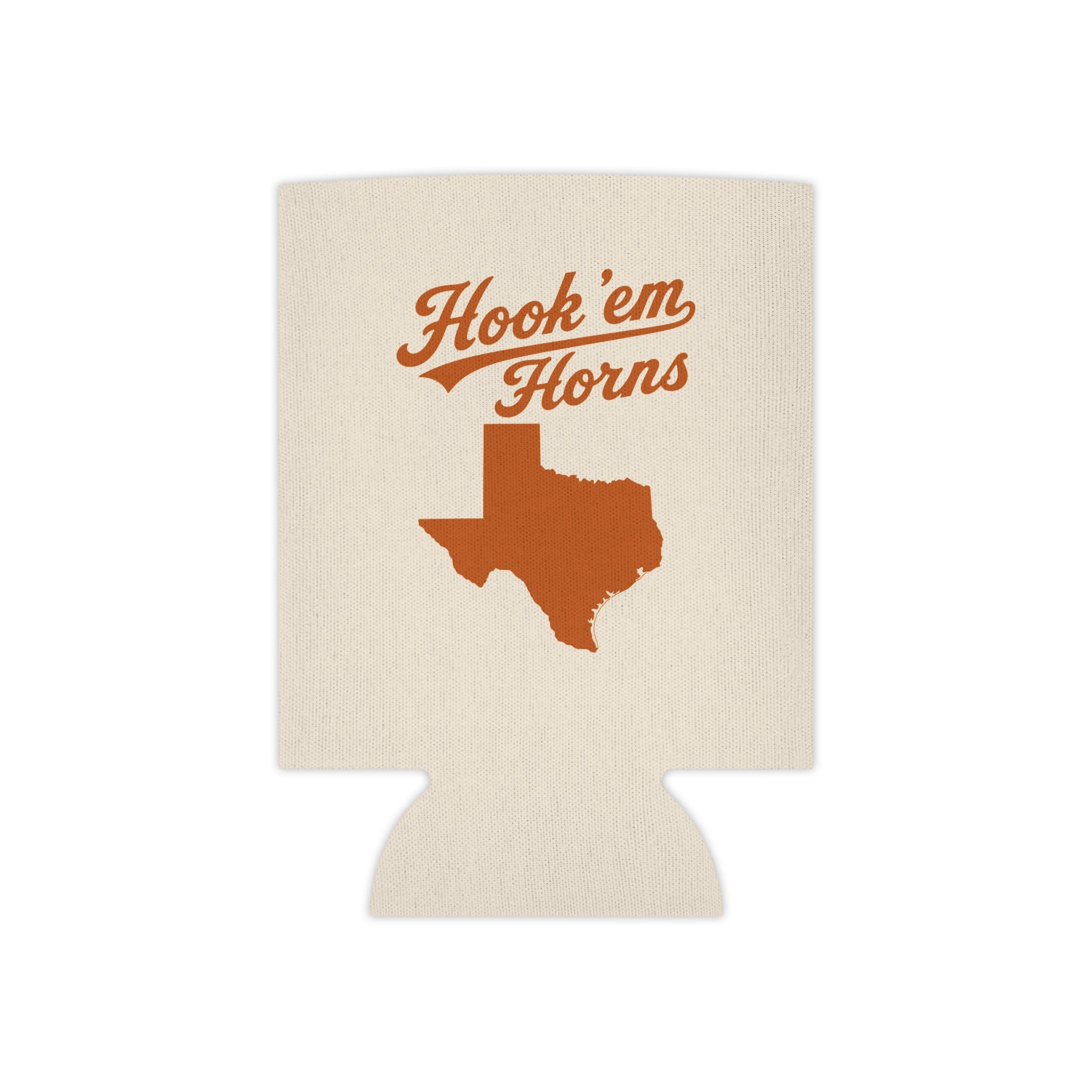 Hook 'em Horns Texas Can Cooler – Longhorn Game Day Koozie